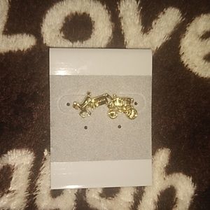 Small coach earrings